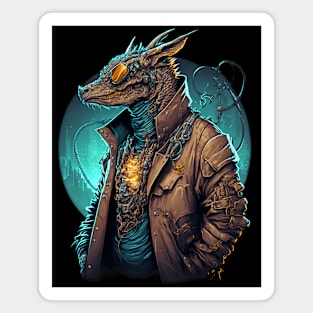 Grimstone Dragon from Dragon Cove| Cool Dragon in Jacket with Sunglasses Magnet